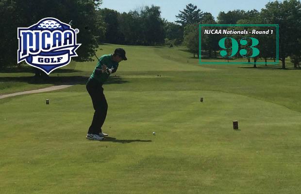Mike Cappadona shot a 93 on the first day of the NJCAA Golf National Tournament