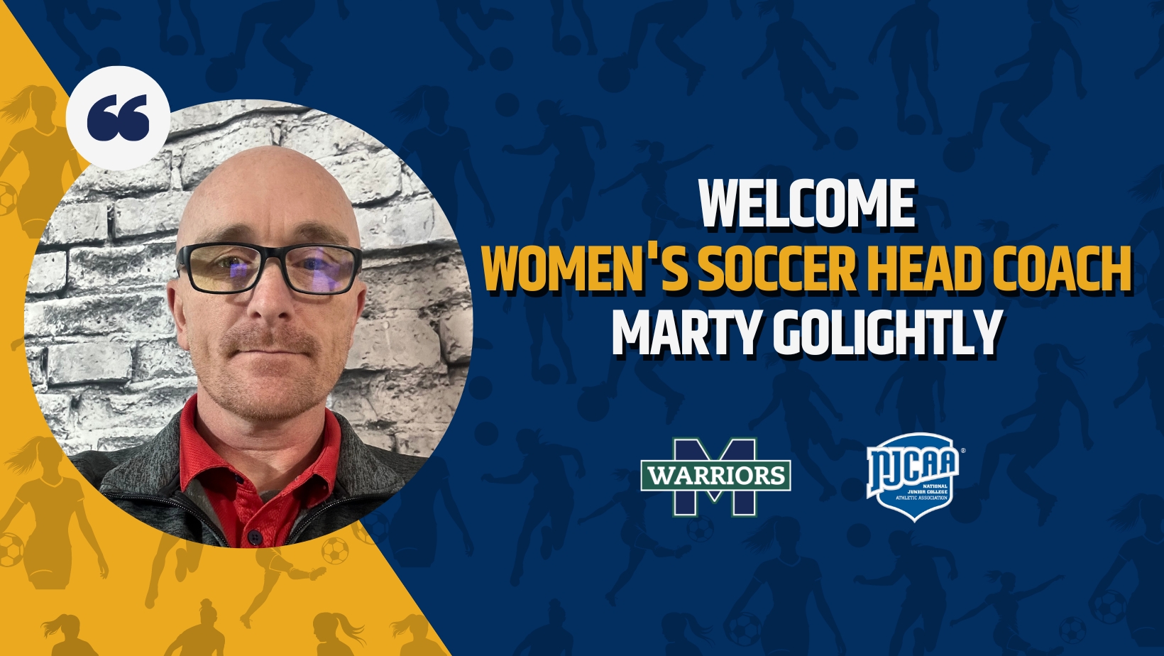 Warriors hire Marty Golightly as the new Women's Soccer Head Coach