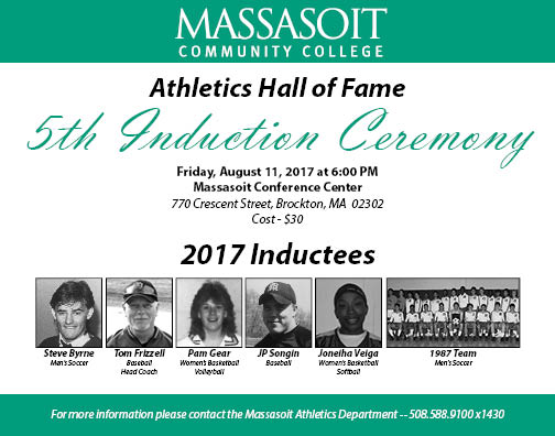 Warriors Host 2017 Massasoit Athletics Hall of Fame Induction Ceremony on August 11th