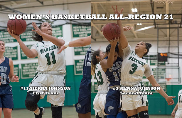 Johnson Twins Named to All-Region 21 Women’s Basketball Teams