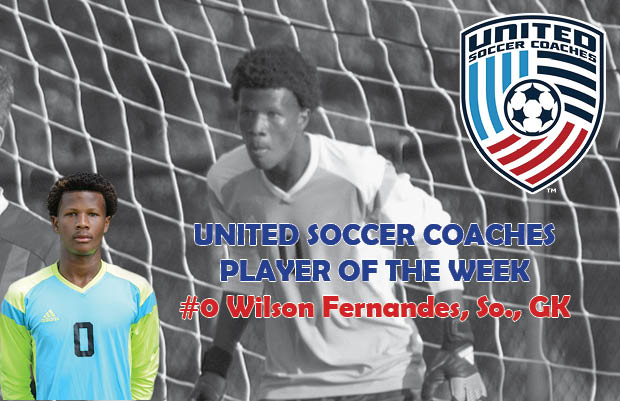 Wilson Fernandes Named United Soccer Coaches Player of the Week