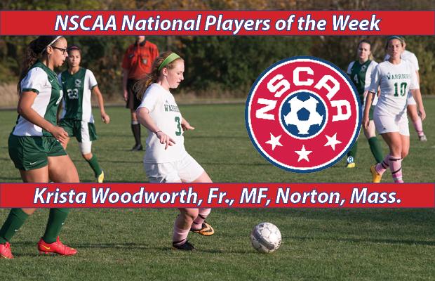 Woodworth Garners NSCAA Player Of The Week Award